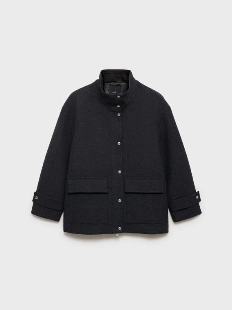 Jaket wol leher corong